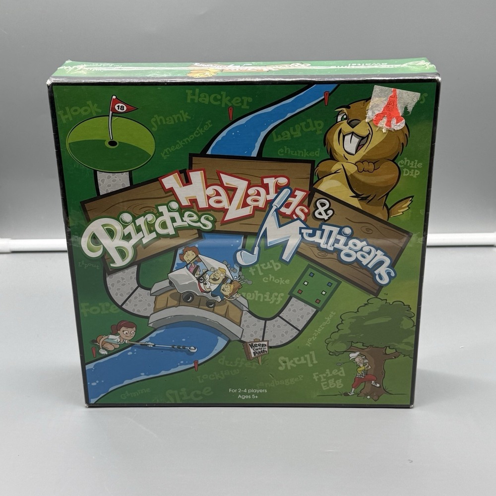 Birdies Hazards & Mulligans Board Games Golf Themed Complete NEW Factory Sealed‎